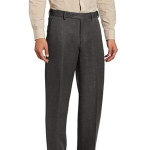 J Braxx by Ballin NWT Expandable Waist Men's Dress Pants, Grey 44